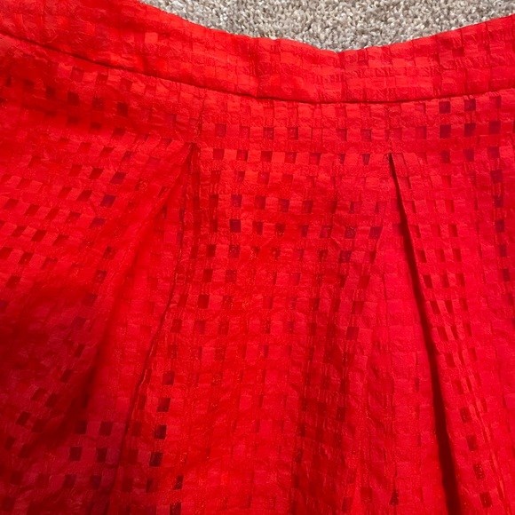 Harlowe and Graham Red A-Line Mini Skirt - Picture 11 of 12
